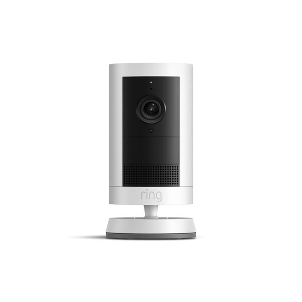 Ring Outdoor Camera Plus 2K - Battery - 1 Pack - White - Wide-Angle Video - Night Vision