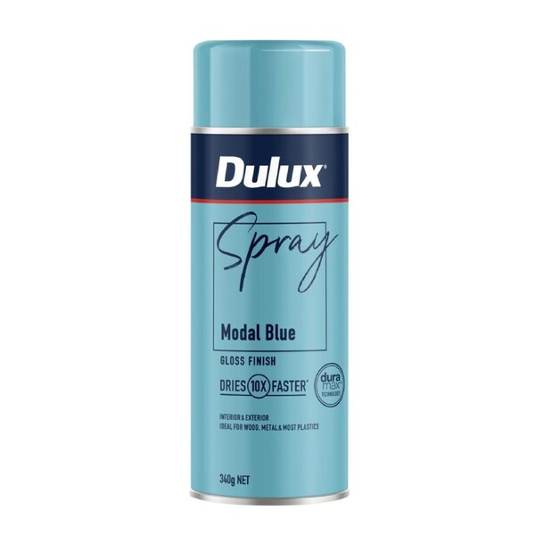 Dulux Spray Paint 340g Gloss Modal Blue - Fast Drying - Self-Priming