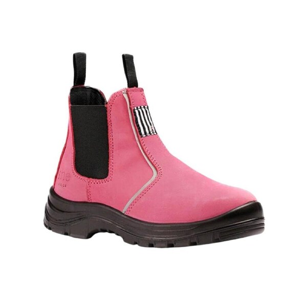 Shewear Inspires Pink Womens Safety Workboots Size 10 - Steel Toe - Lightweight - Nubuck Leather