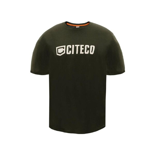 Citeco Khaki Tee Large - Men's T-Shirt - UPF 50+ Sun Protection - Soft Cotton/Polyester Blend