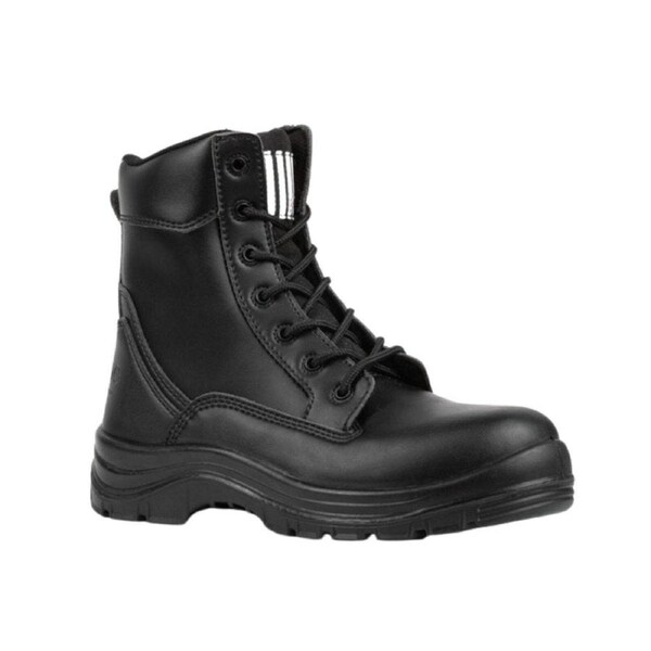 She Wear Vegan Women's Safety Workboots - Size 8 - Black - 200 Joules Impact Resistance - Slip-Resistant