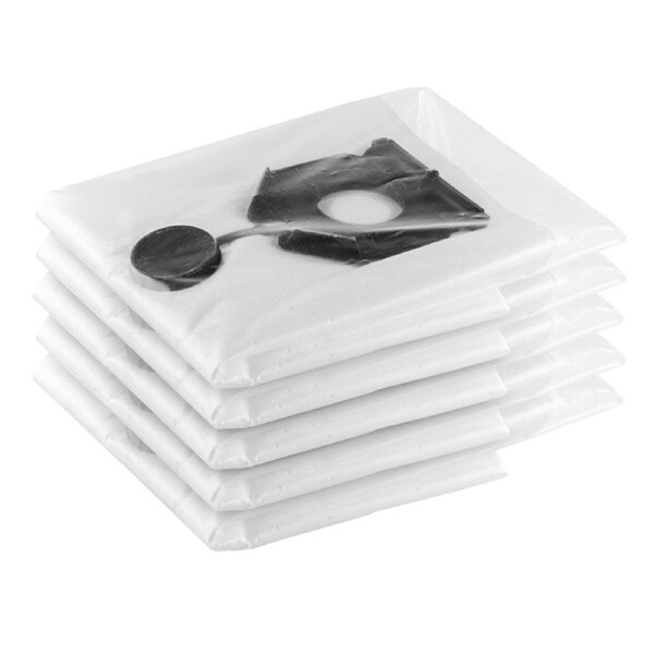 Karcher 5 Pack Fleece Safety Bags - 30L - Compatible with H m Class Vacuums