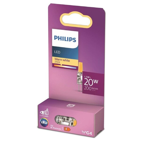 Philips G4 LED Capsule 1.7W 200lm Warm White 929003779058