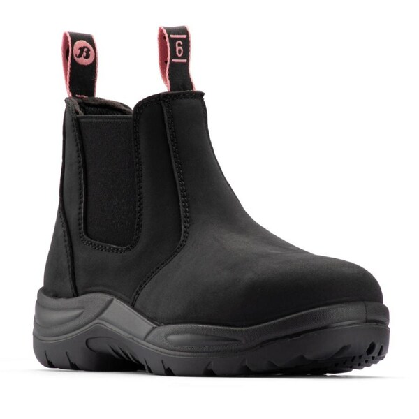 Bata Industrials Women's Black Juno Slip On Safety Boot US Size 6 - Steel Toe - Slip Resistant