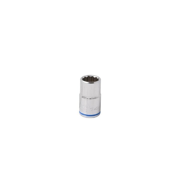 Kincrome Socket 14mm 1/2" Drive - Chrome Vanadium Steel - Mirror Polish