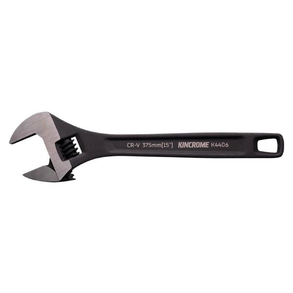 Kincrome Adjustable Wrench 375mm 15 - Chrome Vanadium Steel - 43mm Jaw Opening - Corrosion Resistant