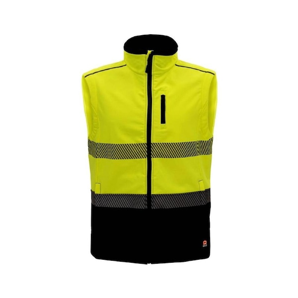 Citeco Yellow Hi Vis Soft Shell Vest Medium - 500mm x 820mm - Warm & Reflective