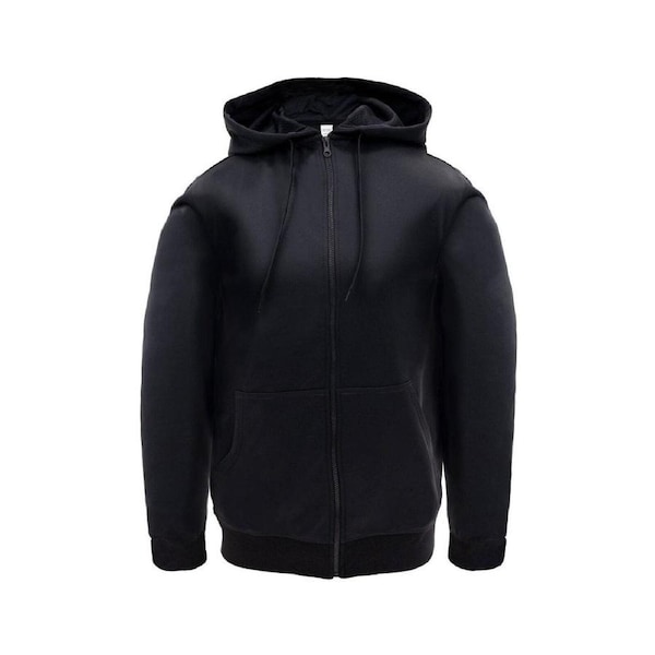 Craftright Medium Black Zip Thru Hoodie Polyester