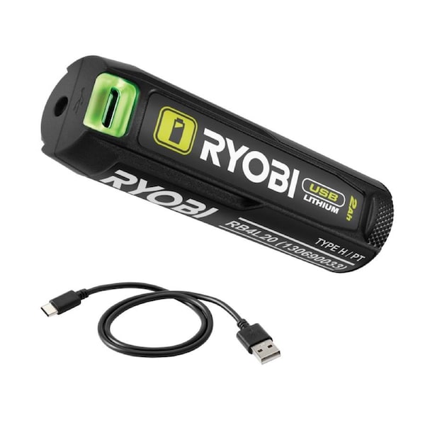 Ryobi USB Lithium 2Ah Battery Power Bank RB4L20
