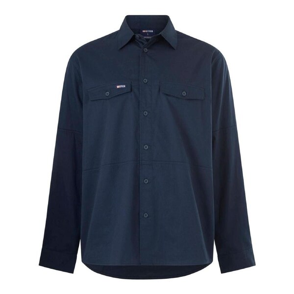 Citeco XL Navy Long Sleeve Shirt - UPF 50+ Sun Protection - Breathable Cotton