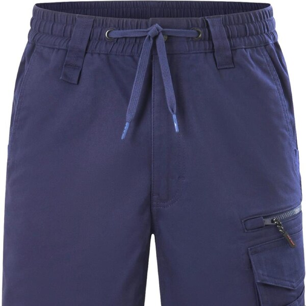 Hard Yakka Tough Utility Mid Length Shorts Size 102R - Navy - Durable Comfort
