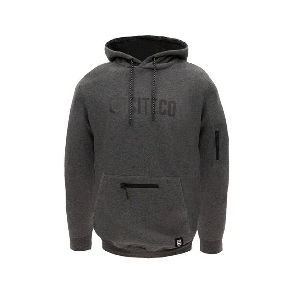 Citeco Charcoal Marle Hoodie Small - Men's Work Hoodie - UPF 50+ Protection - Multiple Pockets