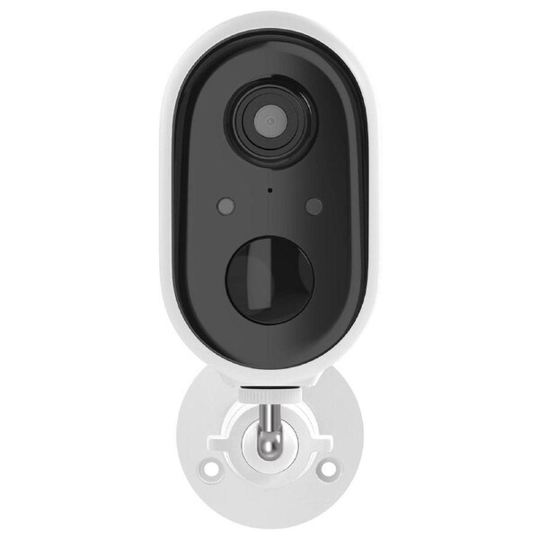 Orion Grid Connect Smart Wireless Rechargeable 3MP Security Camera - 2K Resolution - Weather Resistant - White