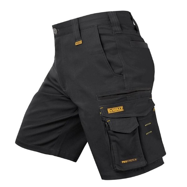 Dewalt Black Bennington Prostretch Shorts Size 36 - Flexible Fit - Durable