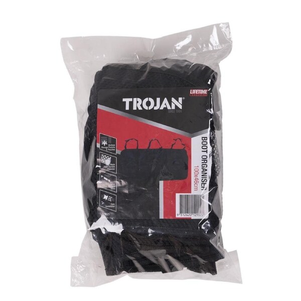 Trojan Boot Organiser - 600mm x 800mm x 300mm - Black - Durable Storage Solution