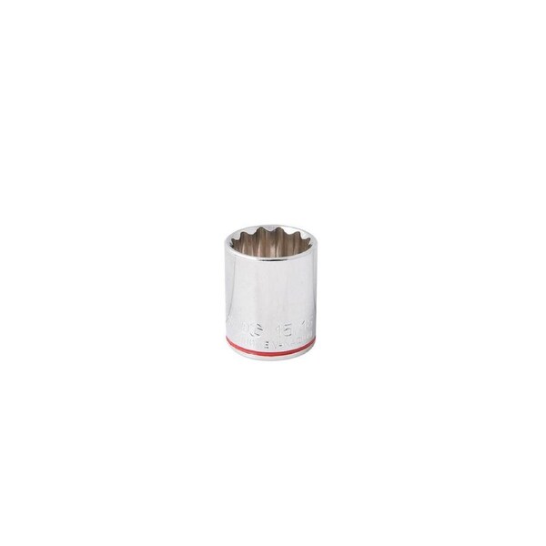 Kincrome 15 16 1/2 Drive Mirror Polish Socket - Chrome Vanadium Steel - Durable