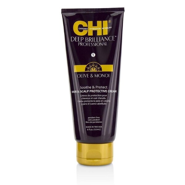 CHI Deep Brilliance Olive & Monoi Soothe & Protect Hair & Scalp Protective Cream 177ml/6oz 177ml/6oz