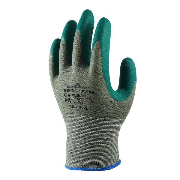 Lynn River Showa 383 Nitrile Garden Gloves Large - Green - Biodegradable - Comfortable
