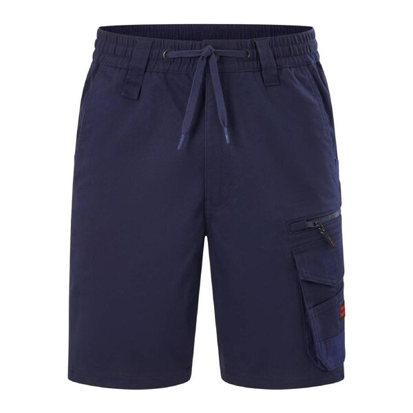 Hard Yakka Navy Tough Utility Mid Length Shorts 107r - Durable - Comfortable