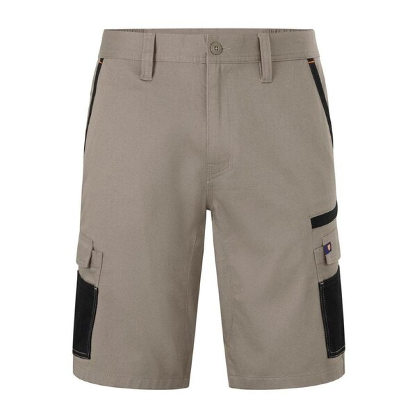 Citeco Size 82r Khaki Mid Shorts Cotton Stretch Cargo - UPF 50+ Sun Protection - Adjustable Waistband - Multiple Cargo Pockets