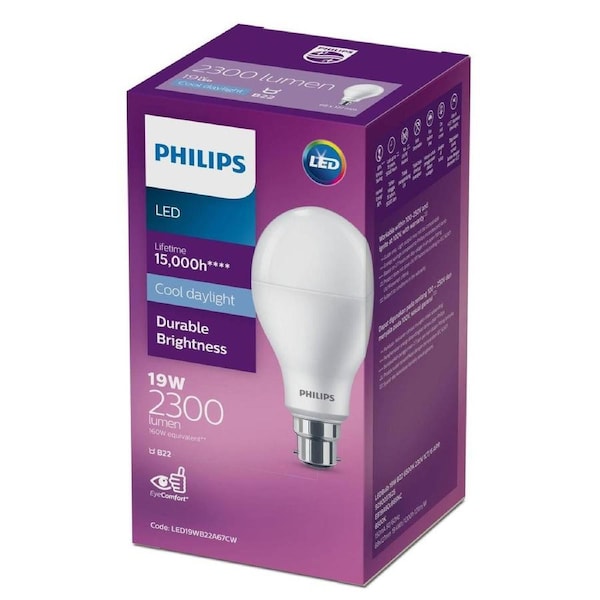 Philips A67 B22 LED Globe 2300lm 19W Cool Daylight - Energy Efficient
