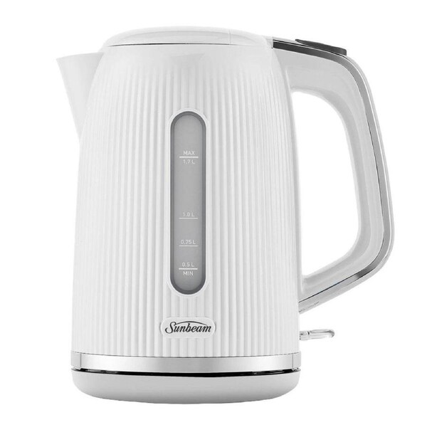 Sunbeam 1.7L White Brightside Kettle - Cordless - Auto Shut Off - 2400W