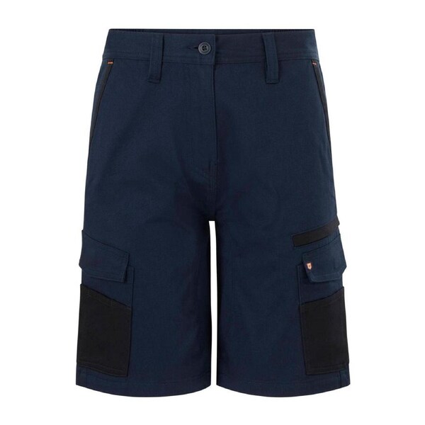 Citeco Size 10 Womens Mid Shorts - Cotton Stretch - Navy - UPF 50+