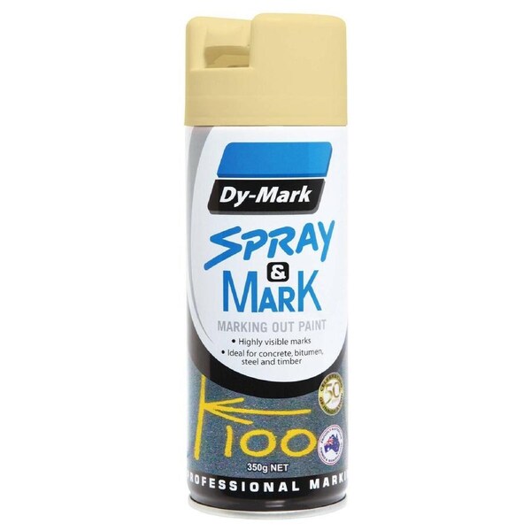 Dy Mark Spray Mark Cream Spray Paint - 350g - White - Precision Marking
