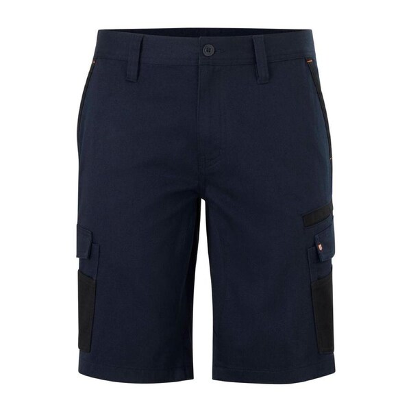 Citeco Size 97r Navy Mid Shorts Cotton Stretch Cargo - UPF 50+ Protection - Adjustable Waistband - Multiple Pockets