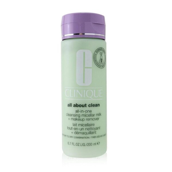 Clinique All about Clean All-In-One Cleansing Micellar Milk + Makeup Remover - Very Dry to Dry Combination 200ml/6.7oz 200ml/6.7oz
