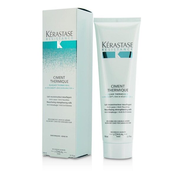 Kerastase Resistance Ciment Thermique Resurfacing Strengthening Milk Blow-Dry Care (For Damaged Hair) 150ml/5.1oz 150ml/5.1oz