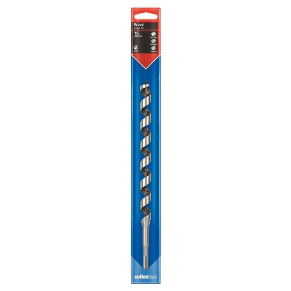 Sutton Tools Medium Auger Bit - 290 x 16mm - Steel - Fast Drilling