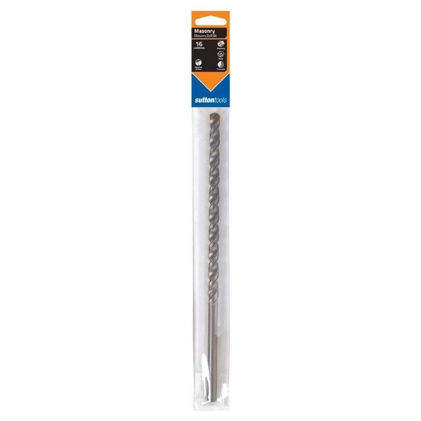 Sutton Tools Masonry Drill Bit - 16 x 400mm - Carbide Tip - Aggressive Drilling