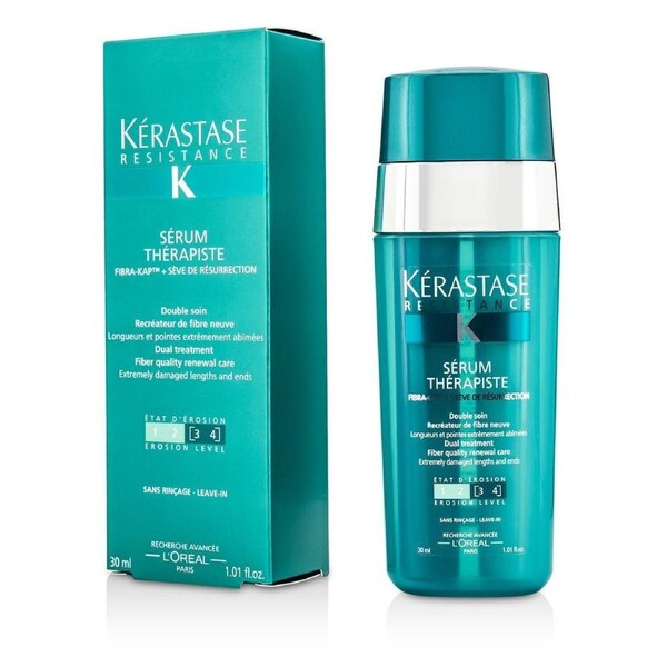 Kerastase Resistance Serum Therapiste Dual Treatment Fiber Quality Renewal Care (Extremely Damaged Lengths and Ends) 30ml/1.01oz 30ml/1.01oz