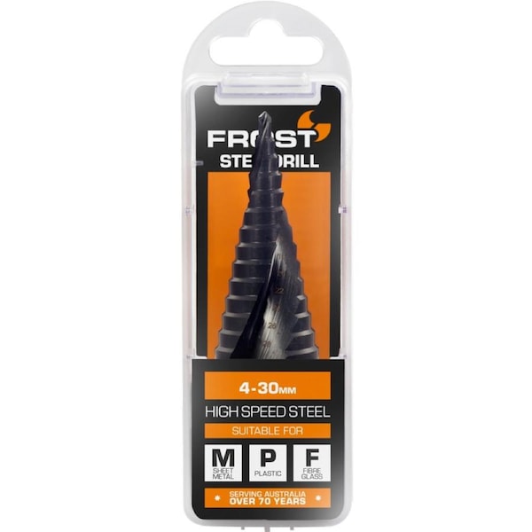 Frost 4 HSS Step Drill - 30mm - High-Speed Steel - Precision Drilling