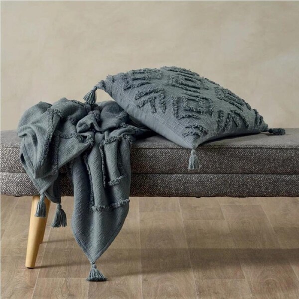 Lorraine Lea Aspen Throw Rug Grey