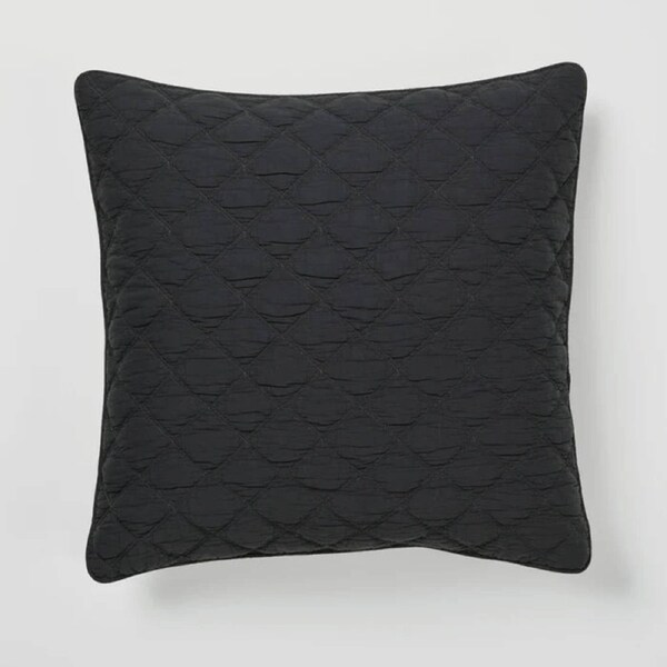 Lorraine Lea Austin European Pillowcase Charcoal