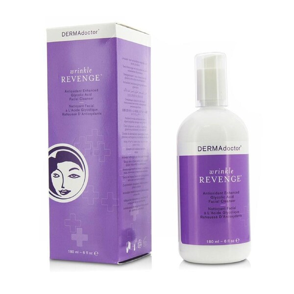 DERMAdoctor Wrinkle Revenge Antioxidant Enhanced Glycolic Acid Facial Cleanser 180ml/6oz 180ml/6oz