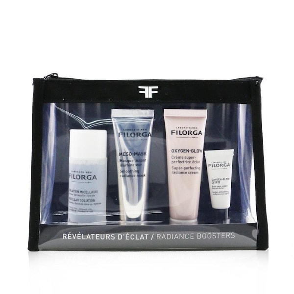 Filorga Radiance Boosters Set: Micellar Solution 50ml + Meso-Mask 30ml + Oxygen-Glow Cream 30ml + Oxygen-Glow Eye Cream 4ml 4pcs 4pcs
