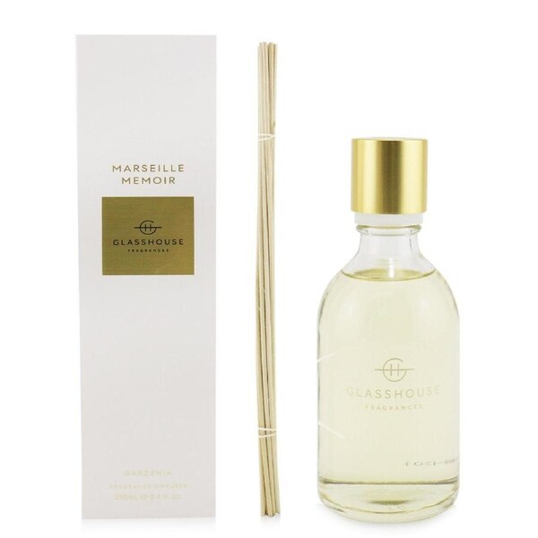 Glasshouse Diffuser - Marseille Memoir (Gardenia) 250ml/8.4oz 250ml/8.4oz