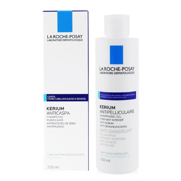 La Roche Posay Kerium Anti-Dandruff Micro-Exfoliating LHA Gel Shampoo (For Oily Scalp) 200ml/6.7oz 200ml/6.7oz