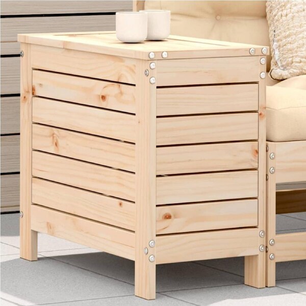 Garden Footstool 62x31.5x52 cm Solid Wood Pine vidaXL