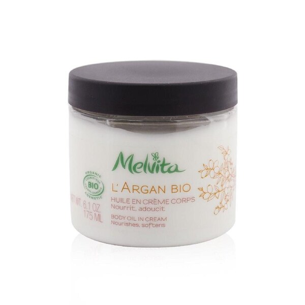 Melvita L'Argan Bio Body Oil In Cream - Nourishes & Softens 175ml/6.1oz 175ml/6.1oz