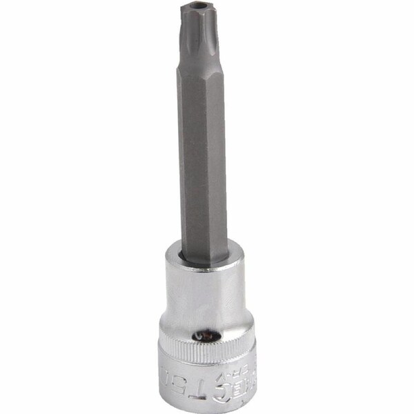 Kincrome Tamperproof Torx Bit Socket T50 100mm Chrome Vanadium Steel