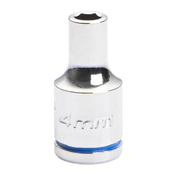 Kincrome 4mm Socket - Chrome Vanadium Steel - Mirror Polish Finish