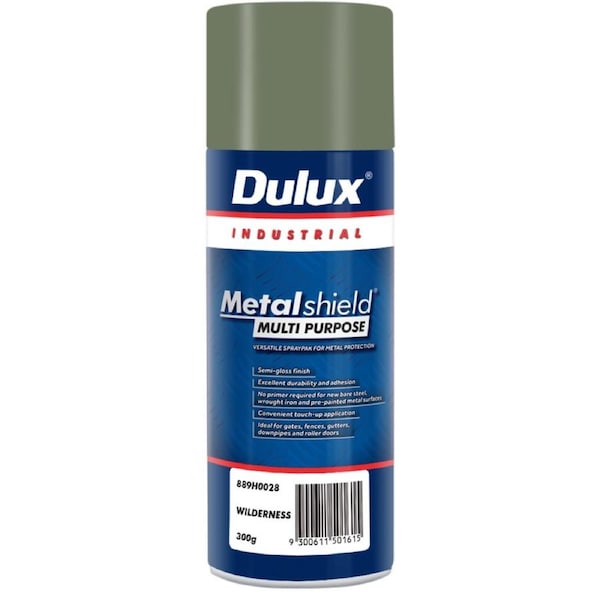 Dulux Metalshield Spray Paint 300g Wilderness Semi-Gloss Durable Finish
