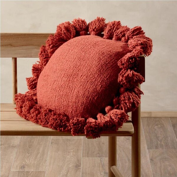 Lorraine Lea Cadence Cushion Terracotta