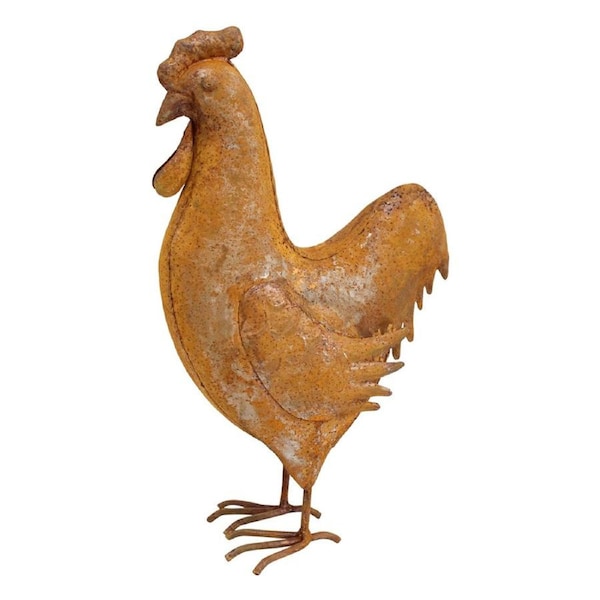 LVD Rooster Decorative Metal Sculpture Indoor/Outdoor Decor 22x15x7cm
