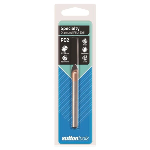 Sutton Tools 8.0 x 69mm Diamond Holesaw Pilot Drill Steel