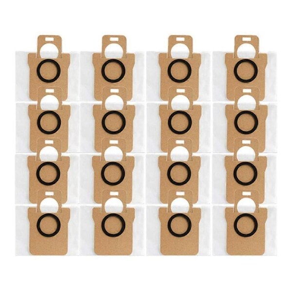 16PCS Dust Bag for Xiaomi Robot Vacuum X10+, Mijia Omni 1S, B101CN / Dreame Bot S10 S20 Pro, X10 L10 L10S Ultra Vacuum